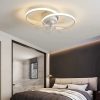 Modern Ceiling Fan with Light Smart Lamp Fan with Remote and APP Control for Bedroom Indoor LED Ceiling Fans Chandeliler