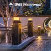 Solar Garden Light Outdoor Patio Fence Gate Street Lamp Waterproof Solar Post Light for Porch Stairs Lawn Courtyard Garden decor - Image 2