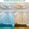 Modern Ceiling Fan with Light Smart Lamp Fan with Remote and APP Control for Bedroom Indoor LED Ceiling Fans Chandeliler - Image 4